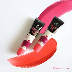 blush on latulipe cheeks and lip