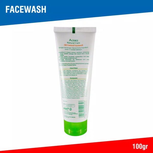 Acnes Natural Care Face Wash Oil Control 100 gr