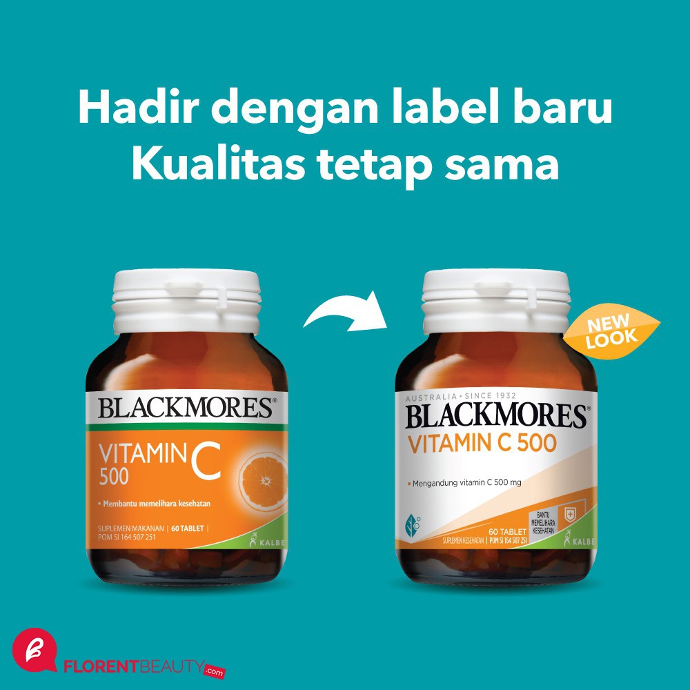 Blackmores Vitamin C 500mg Isi 60 Florent Beauty Blackmores Vitamin C 500mg Isi 60 Florent Beauty