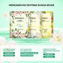 BIOAQUA Sheet Mask Masker Wajah Flowers Series